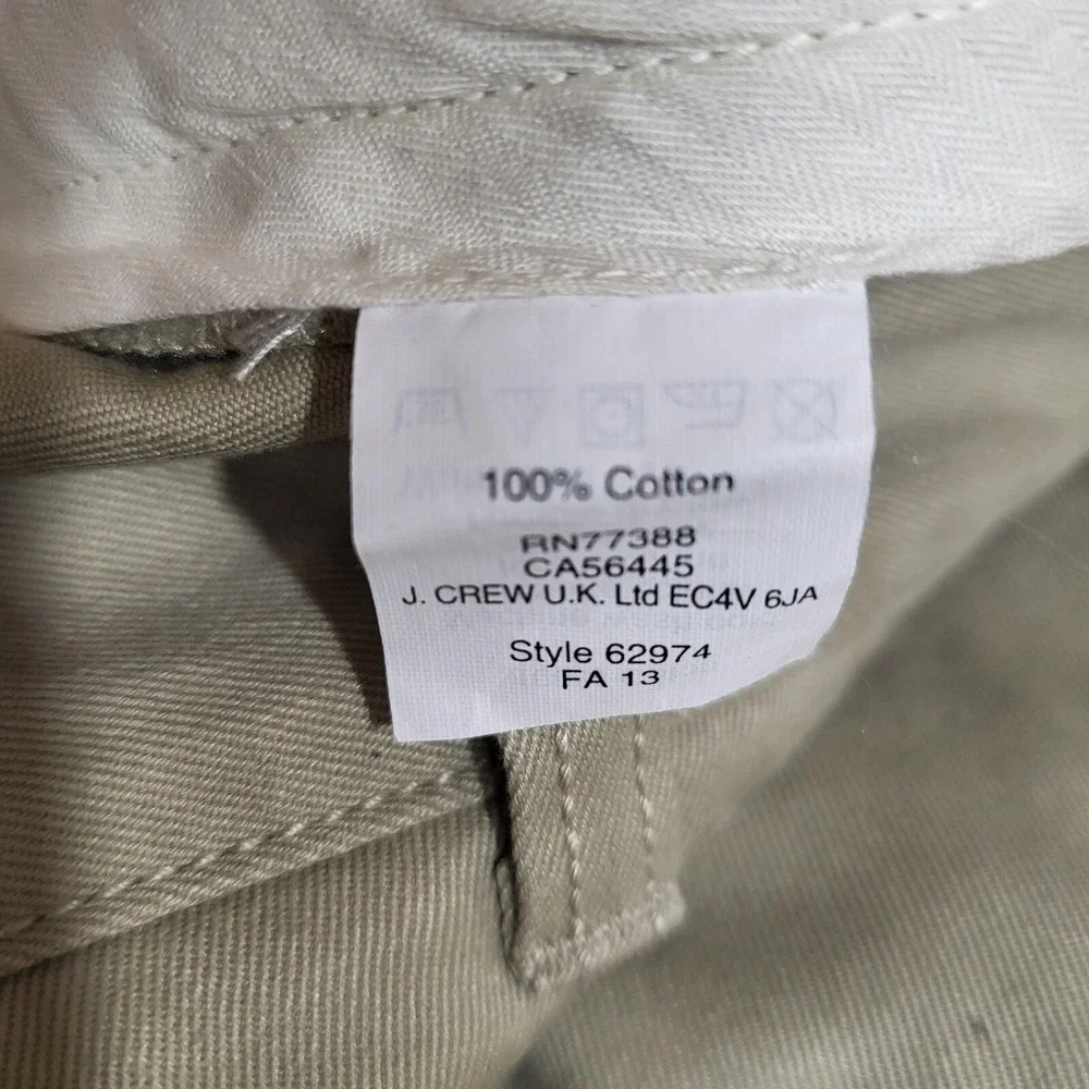 J Crew Men Shorts 35 Khaki Chino Casual Twill‎